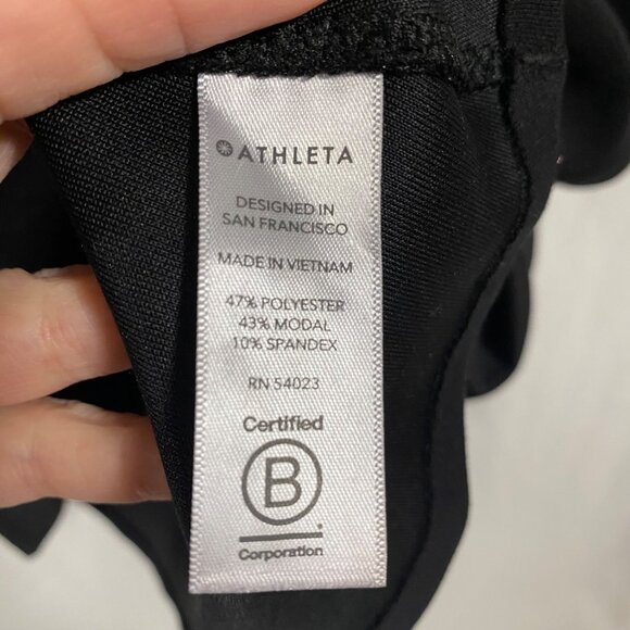 Athleta Deep Dive‎ Black Turtleneck Dress Size XS - Picture 4 of 7